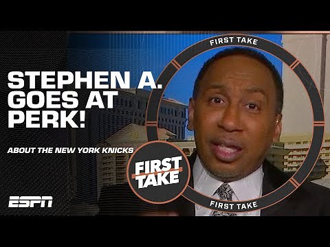 Stephen A. GOES OFF on Kendrick Perkins about his beloved New York Knicks! | First Take