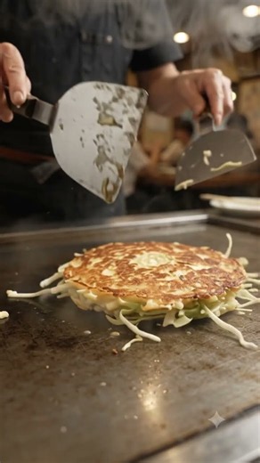 Osaka’s Sizzling Okonomiyaki 🇯🇵🔥 | Exploded Japanese Street Food Cinema