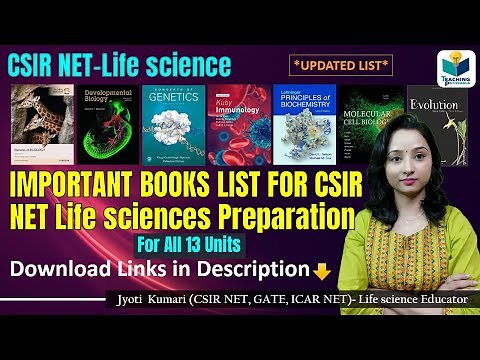 Important Book List for CSIR NET Lifescience (Updated) | Download link in Description