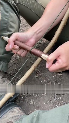 How Ancient People Made Fire | Dry Wood & Friction Pin Fire Making | Primitive Technology