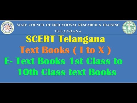How To Download Latest SCERT ( Telangana Govt ) Text Books For Classes 1st To 10th Classes.