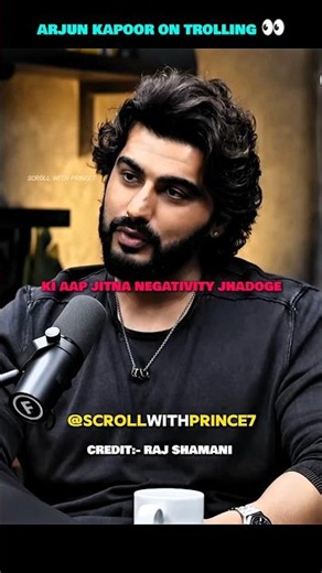 Arjun Kapoor on YouTube Trolling 👀 II ft: ‪@rajshamani‬ #arjunkapoor #arjunkapoormeme #motivation