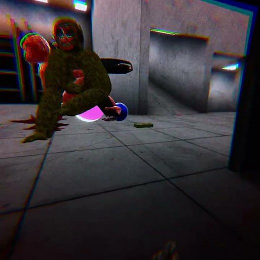 Scary baboon with major jumpscare