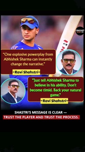 Ravi Shastri Message is loud & Clear to Abhishek Sharma#t20worldcup#Final#indvsnz