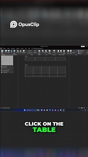 Drawing Tables in Word A Simple Step by Step Guide #wordforbeginners #microsoftoffice #microsoft