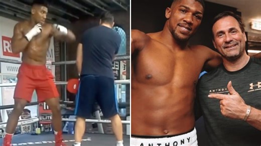 Fans all saying the same thing as Anthony Joshua's ex-coach shares old footage