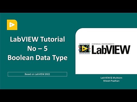 LabVIEW Tutorial -5 | Boolean Data Type | LabVIEW Programming for Beginner