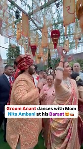 6.7M views · 5.5K reactions | The baraat has arrived at the wedding venue!拾論 Dulha Anant dances with mom Nita Ambani . . . . . . #anantambani #ambaniwedding #anantambaniwedding #radhikamerchant #bollywood #mukeshambani #nitaambani #bollywoodupdates | Glamblitz | Facebook