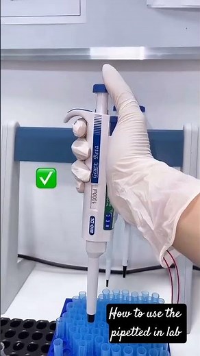 # short video # how to use the pipette and tips in Lab 🧪🧫#lab #pipette # medical life # #laboratory#