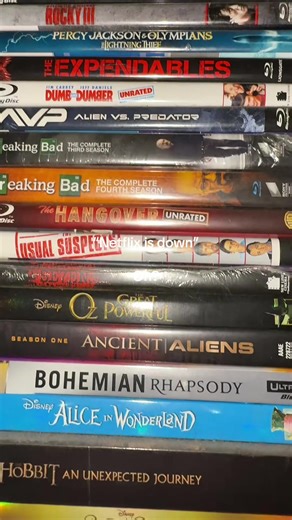 Movie Shelf Tour: One Bookshelf of Netflix & Movie Picks