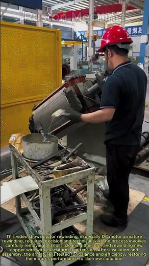 Motor Rewinding: DC Motor Armature Rewinding precision and assembly
