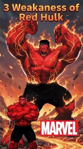 3 Weaknesses of Red Hulk#marvel #shorts