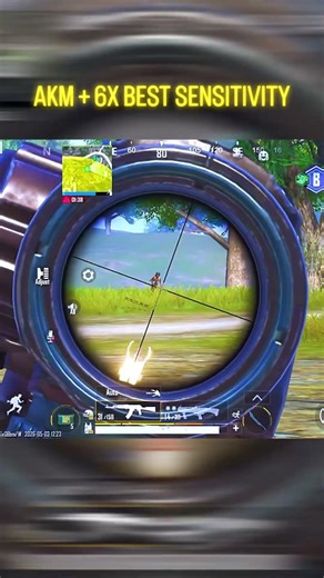 BGMI AKM 6X Sensitivity 🔥 No Recoil Trick #shorts