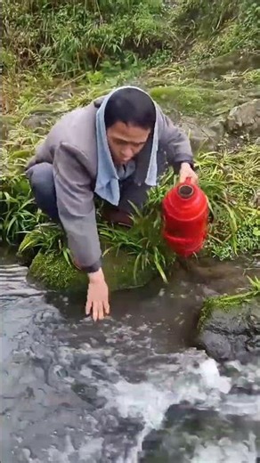 The only thing in the world that is difficult is to wash your face with such cold water and add