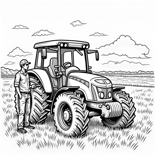 60 Tractor Coloring Pages to Print – PDF Coloring Pages for Kids (instant Download) - Etsy Australia