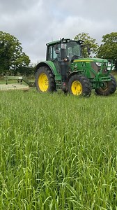 26 reactions | John Deere 6120m Krone Easy cut 280 cutting third cut grass silage. This will be left to wilt for 24 hours before being baled tomorrow. . . . . . . #silage #krone #johndeere #grass #agri #agriculture #agricultureworldwide #farming #farm #jersey #masterfarms | Master Farms | Facebook