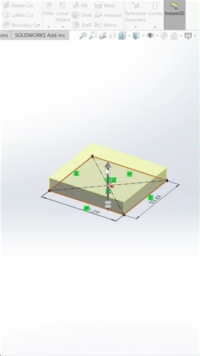 First 3D Model in SolidWorks (Beginner)
