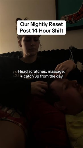 Rach | Licensed Massage Therapist on Instagram: "I wouldn’t have it any other way. These days are long, but one thing I count on daily is this reconnection time we get at the end of the night. Relaxed conversation, massage, and healthy communication makes our marriage thrive. What do you do with your partner to reconnect at the end of each night?🤍 #partnermassage #nightlyroutine #nightlyreset #marriage #partner"