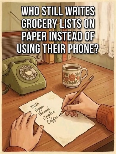 Do you still write shopping lists on paper | Memory Lane U.K