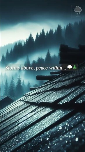 ⛰️ Stormy Rain & Thunder in Mountain Cabin | Cozy Rain Short