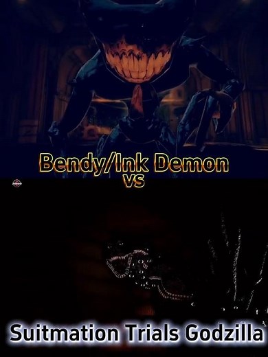 Bendy (Ink Demon) vs Suitmations #bendyandtheinkmachine #godzilla