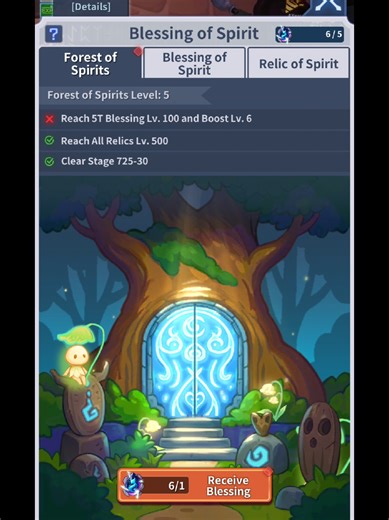 Game: Blade Idle, Upgrading Blessing of Spirit #bladeidle #mobirix #mobilegame #mobilegaming @Blade Idle