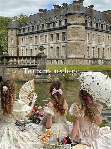 Tea party aesthetic#fyp #oldmoney #oldmoneyaesthetic #oldmoneylifestyle #oldmoneystyle #class #rich #fairytale