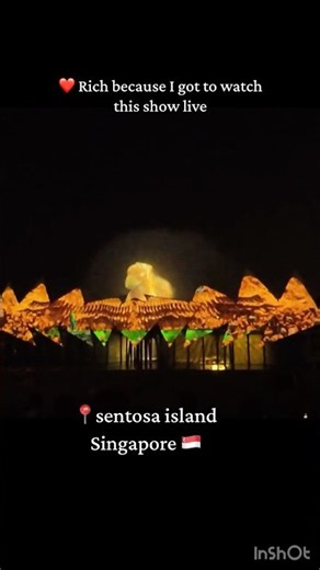 Wings of Time Singapore 🇸🇬✨ | Magical Night Show at Sentosa Island 😍 #singapore #wingsoftime #uss