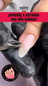 19K views · 61 reactions | Repara una uña rota paso a paso  | Nail Expert Academy | Facebook