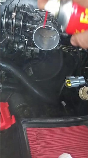 car engine Nissan Honda Toyota Camry hybrid throttle body cleaning process #partscleaner