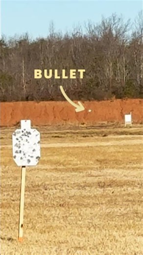You can see the bullet in flight
