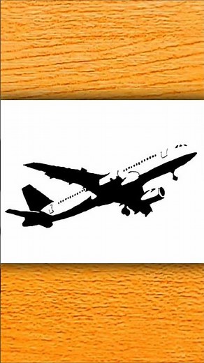 How to Draw a Realistic Airplane Silhouette | Easy Step-by-Step Tutorial | aeroplane drawing