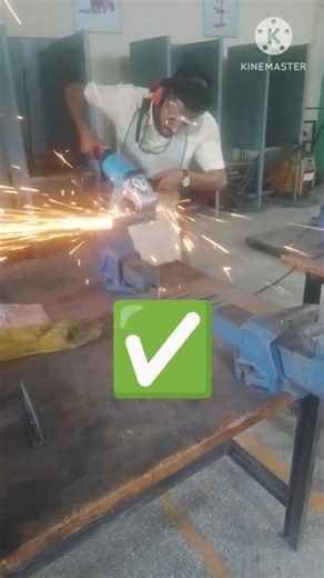 Safety first The right way to grind: Always use PPE.#wedding #grind #safety #viral #shorts #trending