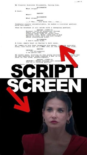 Shrimp Scene in The Substance (2024) | Script to Screen Comparison