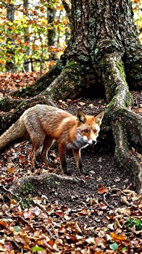 red fox approaches a hidden den #predator #wildlife #wildliferescue #animals #amazonrainforest