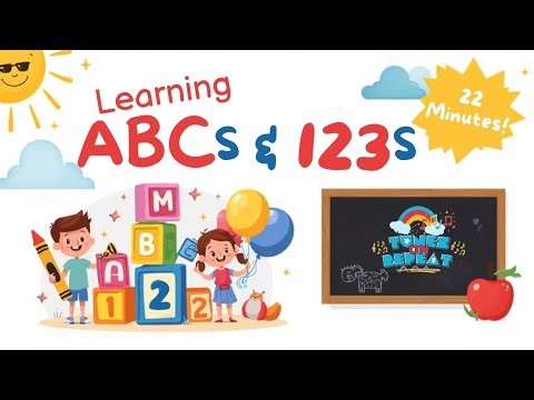 Learning ABCs and 123s | 22 Minutes Nonstop | Kids Songs Compilation