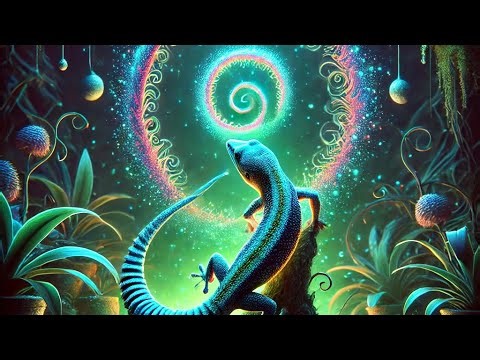 Mediterranean Life in a Lush Terrarium: Tail Dance, Glimpse into Its Enchanting Vibrant Life