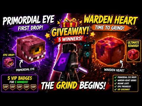 Giveaway Alert! Primordial Eye & Warden Heart🔥💎| Fakepixel | Part 30 ✨🛑 #minecraft #fakepixel