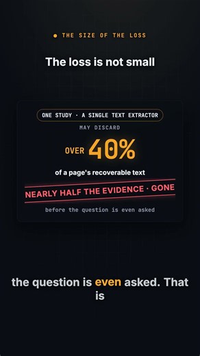 Your AI search destroys evidence before the model reads it
