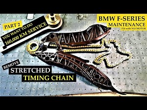 Remove TIMING CHAIN & VALVE COVER - 160tkm service PART 2 - BMW F20 engine N13