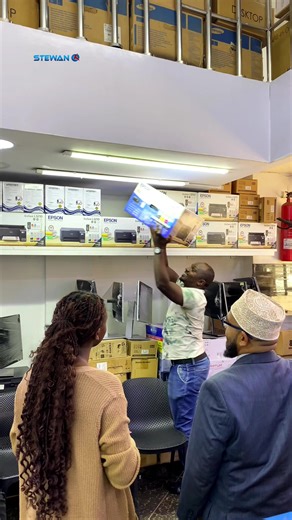 Looking for a brand new printer in Nairobi? 🖨️✨ Watch the full experience as we help a client unbox, test, and pack his new Epson! ✅ Fresh out of the box – Genuine & sealed ✅ Tested on the spot – Perfect print quality guaranteed ✅ Ready to go – All set up for him What’s the first thing you’d print with a new printer? Tell us below! 👇 📍 Stewan Computer Garage, Popman House (opposite Khoja Mosque), Nairobi CBD 📞 0722 666420 #printer #epson #happyclient #stewancomputersgarage #fypp