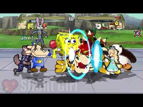REQUESTED BY ‪@muhammedrizwan3639‬: Team Dog Man vs Team Rosalina - Mugen Battle