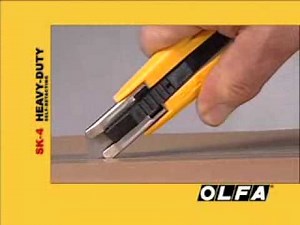 Self-Retracting Safety Knife by Olfa, Left or Right Handed
