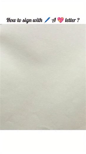 Art Line on Instagram: "How to sign with 🖊️ A 💖 letter 💕? . . . .#signature"