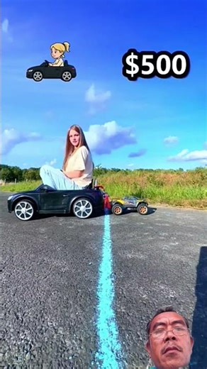 girl vs RC #viral #rccar #rc #rcdrag