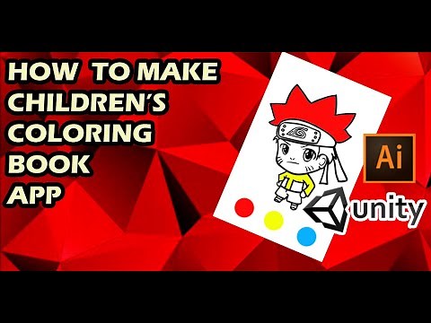 Unity 2020 tutorial : How to make a children coloring book app (Very easy!)from illustrator to Unity