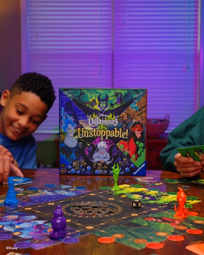 Step into the shoes of 4 famous Disney Villains: Maleficent, Ursula, Hades and Scar, and follow your own goal to become the worst villain of all time! Simple rules and run to play. Come join us for a game in Ravensburger’s Board Game Zone. | Comic Con Liverpool