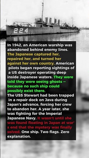 The US Warship That Fought for Both America AND Japan in WW2 — The Real Ghost Ship of the Pacific