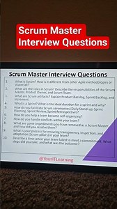Scrum Master Interview Questions. #scrumasterinterview