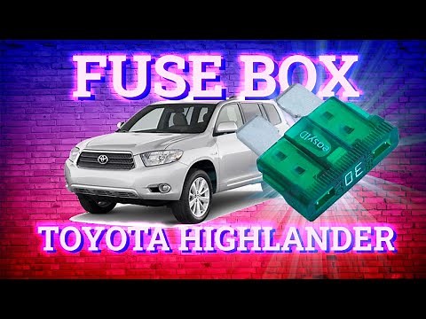 Toyota Highlander (2008-2013) fuse box diagram